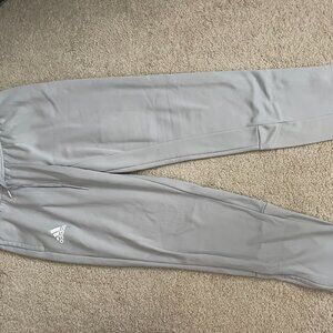 Adidas Aeroready Light Gray Athletic Soccer Training Sweat Track Pants